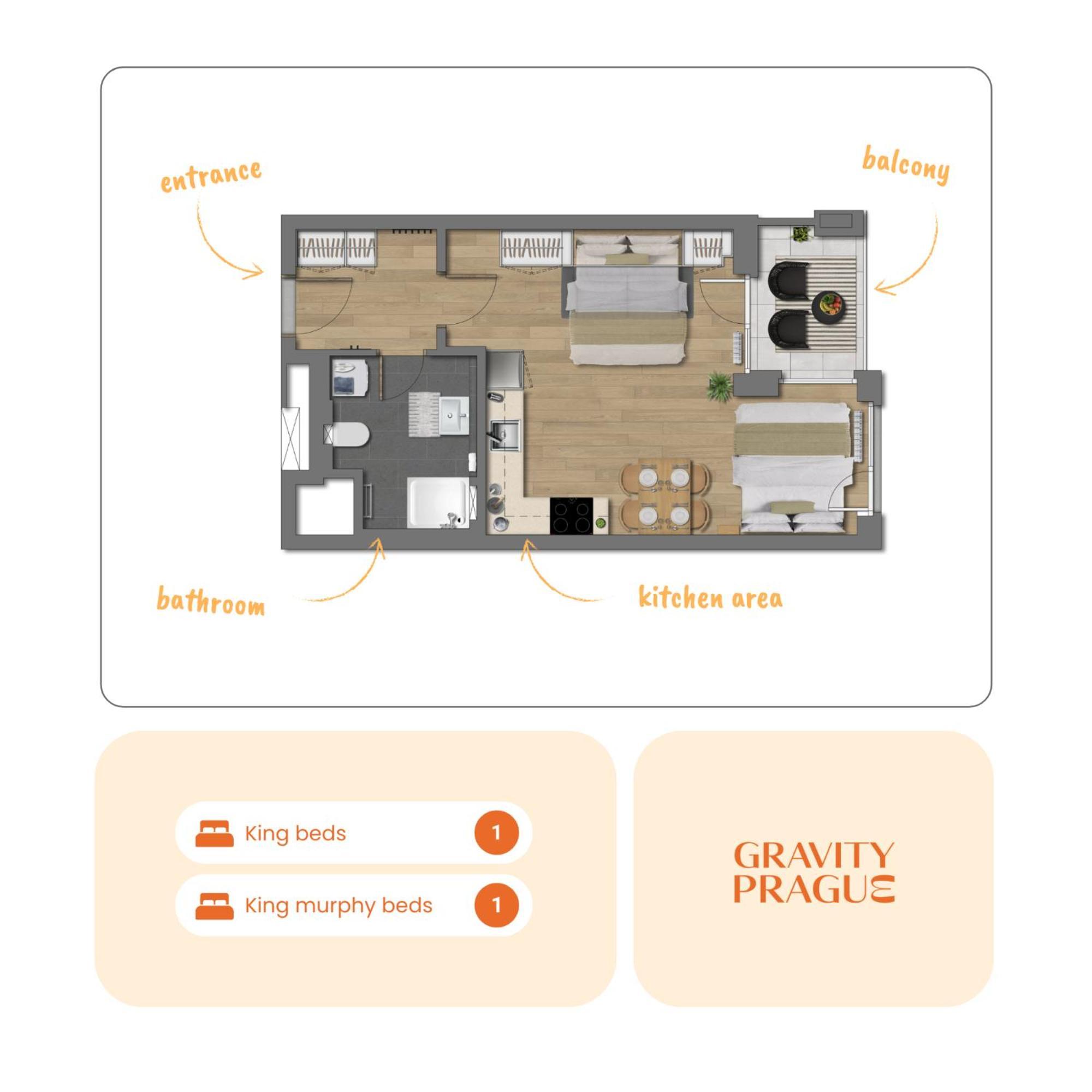 Colorful - Balcony, Free Parking, By Gravity Apartament *